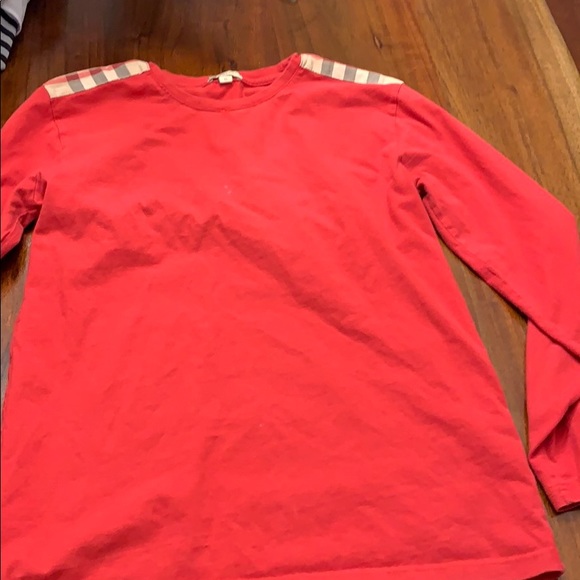 burberry brit red shirt